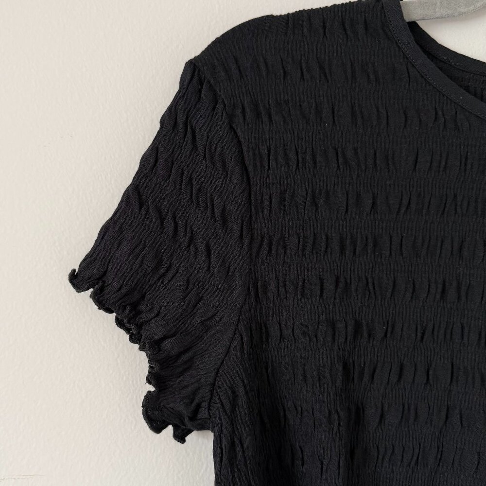 Vero Moda Scarlett Short Sleeve Smocked Crop Top Size XL - Picture 3 of 5